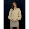 Women's Lila Petal Collar Cardigan, Vanila - Cardigans - 4