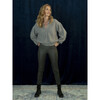 Women's Lila Petal Collar Cardigan, Mouse Grey - Cardigans - 4