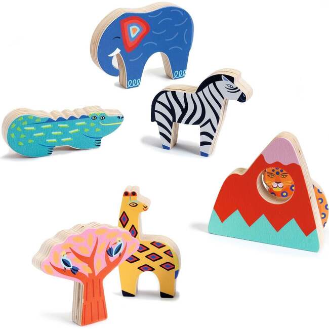 Wooden Puzzles Savana Story - Puzzles - 2