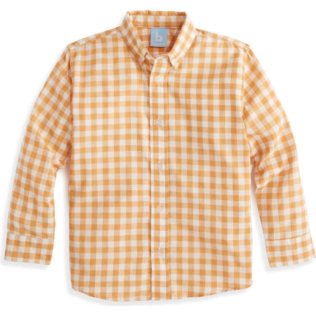 Buttondown Shirt, Mustard Check