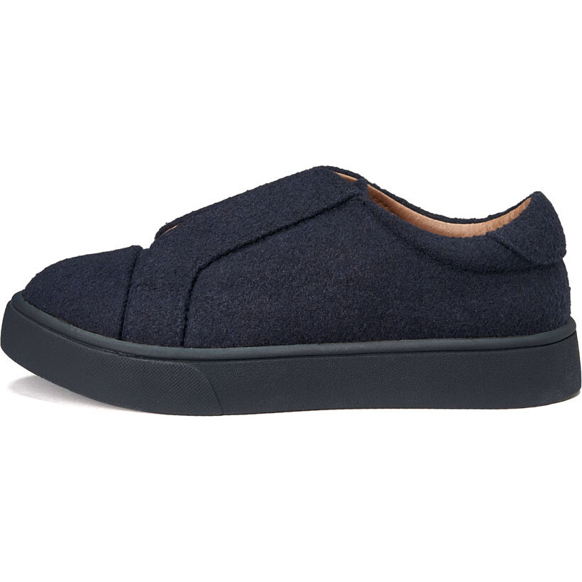Frank Wool Elasticated Webbing Strap Slip-On Boots, Navy - Loafers - 1