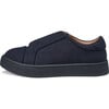 Frank Wool Elasticated Webbing Strap Slip-On Boots, Navy - Loafers - 1 - thumbnail