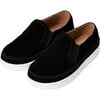 Marty Suede Slip-On Sneakers, Black - Sneakers - 2