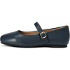 Mandy Rounded Square Toe Mary Jane Ballet Flats, Navy - Flats - 1 - thumbnail