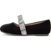 Mia 2.0 Velvet Sparkling Bow Strap Mary Jane Shoes, Black - Mary Janes - 1 - thumbnail