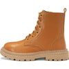 Willow Leather Zipped Combat Boots, Ochre - Boots - 1 - thumbnail