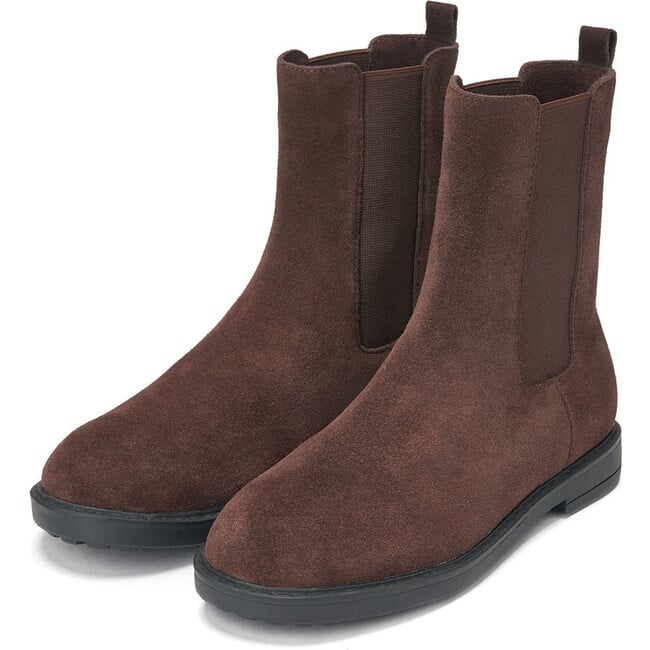 Nala Suede Chelsea Boots, Chocolate - Boots - 2