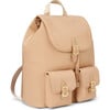 Jamie Multi-Pocket Backpack, Beige - Backpacks - 2