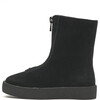 Leah Suede Zipped High Shoes, Black - Boots - 1 - thumbnail