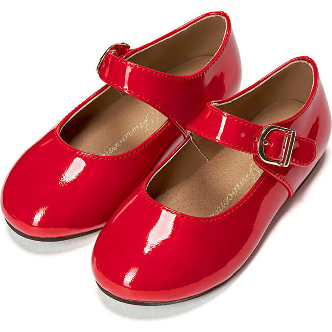 Juni 2.0 Patent Leather Round-Toe Mary Jane Shoes, Red - Mary Janes - 2