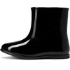 Lila Patent Leather Straight Boots, Black - Boots - 1 - thumbnail