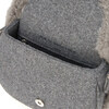 Shae Wool Crossbody Buckled Bag, Grey - Bags - 3