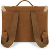 Sansa Shearling Fur Piped Suede School Bag, Camel - Backpacks - 3