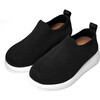 Reese Breathable Mesh Slip-On Sneakers, Black - Sneakers - 2