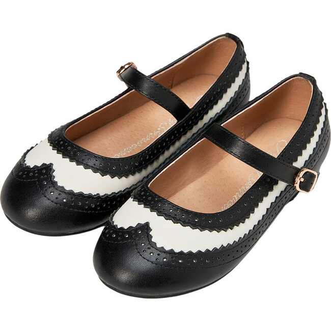 Erica Retro Leather Mary Jane Shoes, Black - Mary Janes - 3