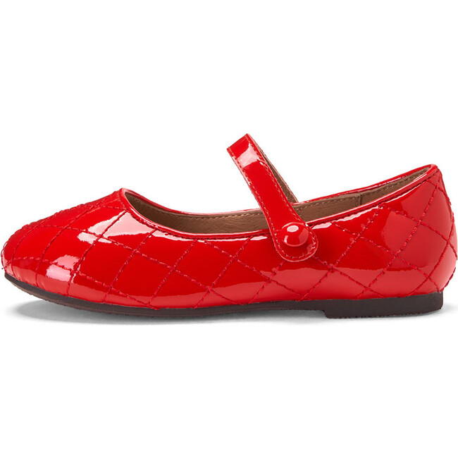 Coco Patent Leather Quilt Mary Jane Shoes, Red