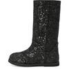 Ann Glitter Straight High Boots, Black - Boots - 1 - thumbnail