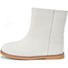 Ann 3.0 Suede Straight Boots, White - Boots - 1 - thumbnail