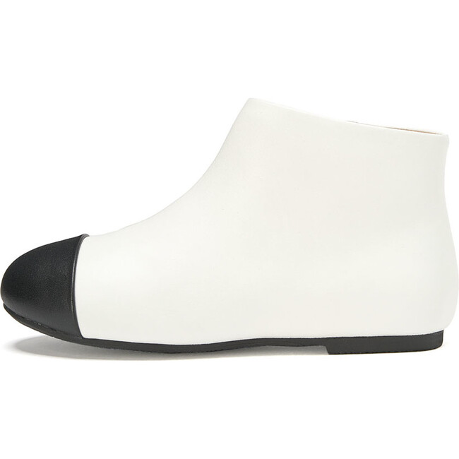 Chiara 2.0 Retro 2-Coloured Leather Boots, White & Black