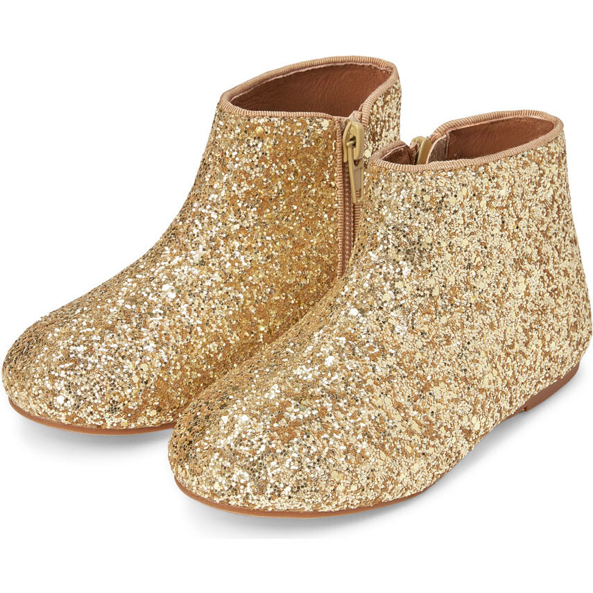 Age of Innocence Mia Gold Glitter Shoes factory