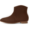 Cassie Velvet Suede Pointed Toe Ankle Boots, Chocolate - Boots - 1 - thumbnail