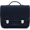 Boston Wool School Bag, Navy - Backpacks - 1 - thumbnail