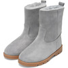 Carine Shearling Lined Suede Ankle Boots, Grey - Boots - 2