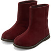 Ann 3.0 Suede Straight Boots, Burgundy - Boots - 2