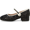 Agnese 2.0 Heeled 2-Colored Glitter Mary Jane Shoes, Black & White - Mary Janes - 1 - thumbnail