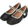 Agnese 2.0 Heeled 2-Colored Glitter Mary Jane Shoes, Black & White - Mary Janes - 2