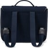 Boston Wool School Bag, Navy - Backpacks - 6