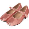 Agnese Heeled Sequins Mary Jane Shoes, Pink - Mary Janes - 2