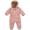 Waterproof Padded Winter Suit, Winter Floral - Snowsuits - 1 - thumbnail