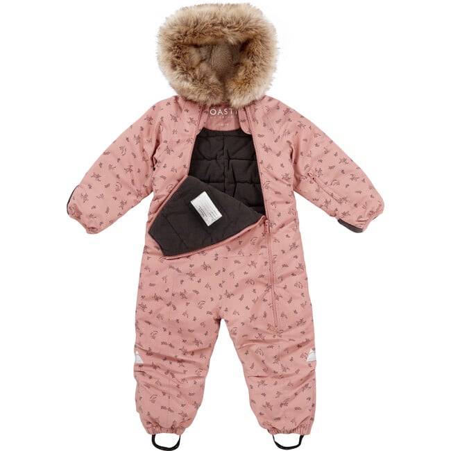 Waterproof Padded Winter Suit, Winter Floral - Snowsuits - 4