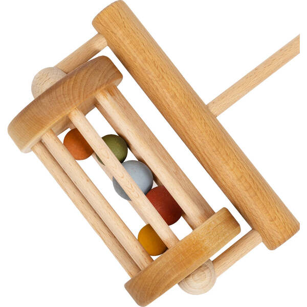Wooden Rattle Push Toy - Friendly Toys Push & Pull | Maisonette