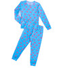 Rainbow Hearts PJ, Blue - Pajamas - 1 - thumbnail