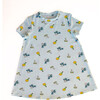 Birthday Treats Short Sleeve Lounge Dress, Blue - Dresses - 1 - thumbnail