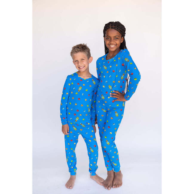 Build a Block PJ, Blue - Pajamas - 2