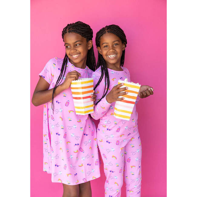Vacation Vibes PJ, Pink - Pajamas - 4