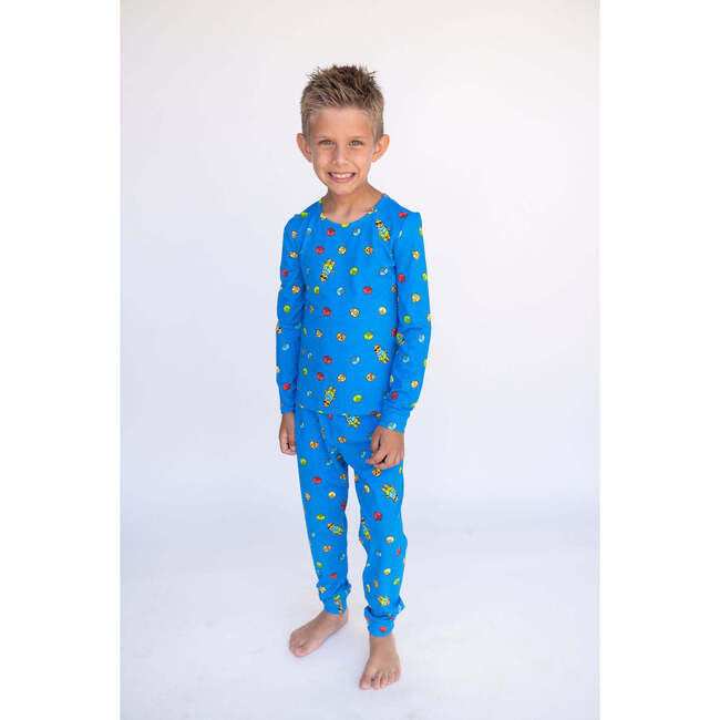 Build a Block PJ, Blue - Pajamas - 4