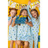 Birthday Treats Short Sleeve Lounge Dress, Blue - Dresses - 4