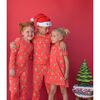 Gingerbread Long Sleeve Lounge Dress, Red - Dresses - 4