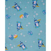 Hanukkah Penguins Short Sleeve Lounge Dress, Blue - Dresses - 3