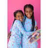 Rainbow Hearts PJ, Blue - Pajamas - 4