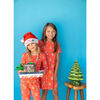 Gingerbread Long Sleeve Lounge Dress, Red - Dresses - 5