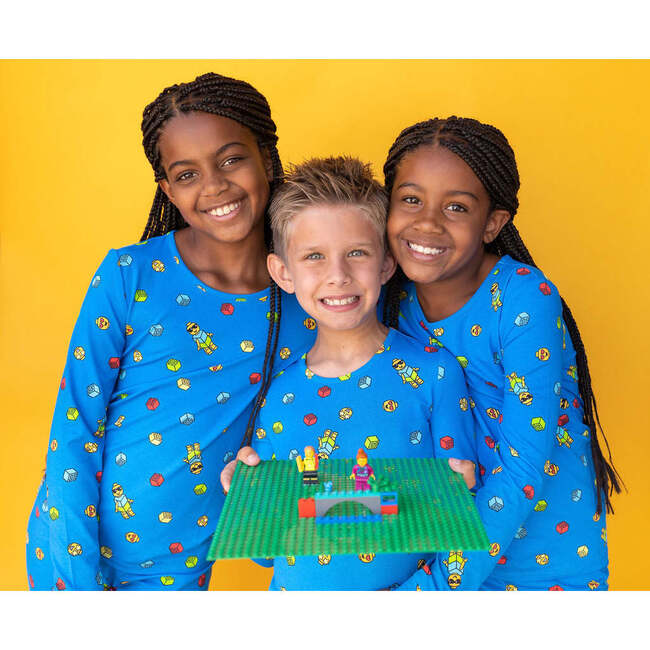 Build a Block PJ, Blue - Pajamas - 6