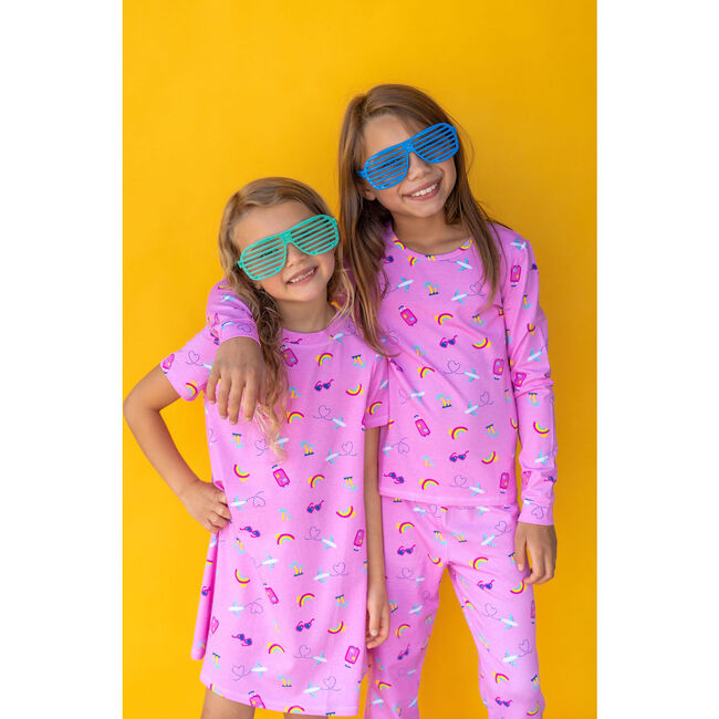 Vacation Vibes PJ, Pink - Pajamas - 6
