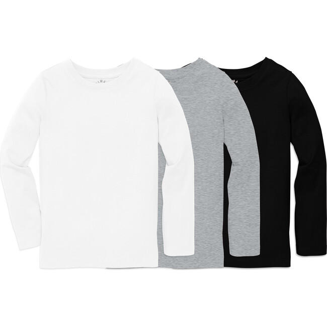 The Long Sleeve Slim Tee 3-Pack, Neutral Mix