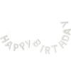Felt Happy Birthday Garland, White - Party Accessories - 1 - thumbnail