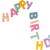 Felt Happy Birthday Garland, Pastel - Party Accessories - 1 - thumbnail